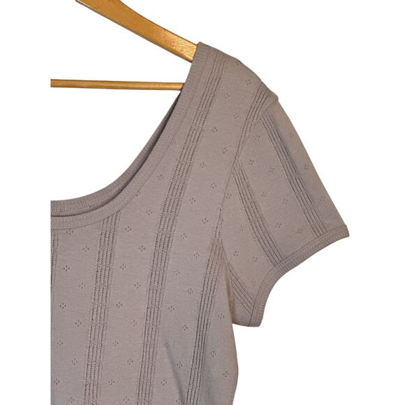 Madewell Light Gray Scoop Neck Blouse - Picture 5 of 9